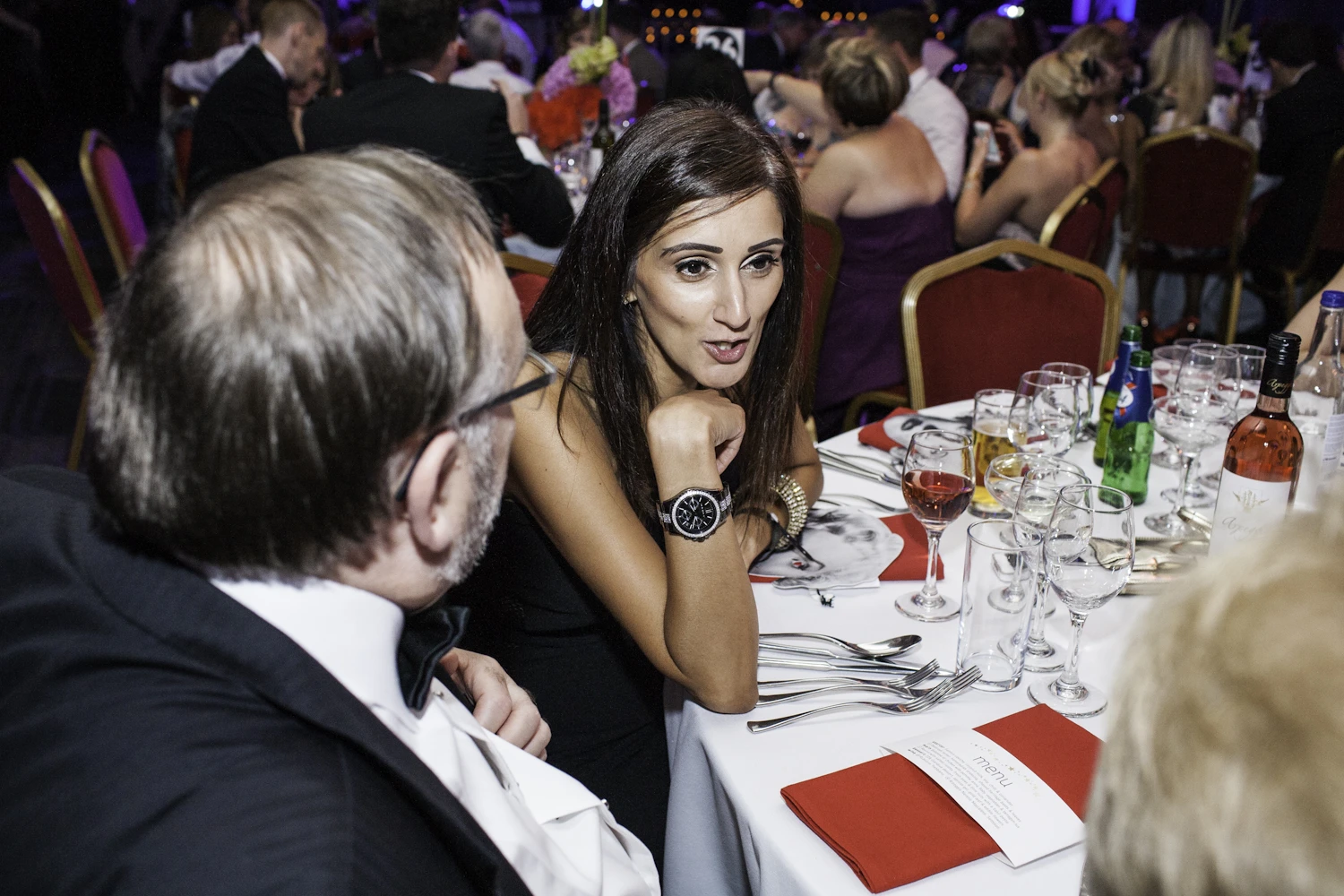  Employees of the Post Office enjoy the evening. 