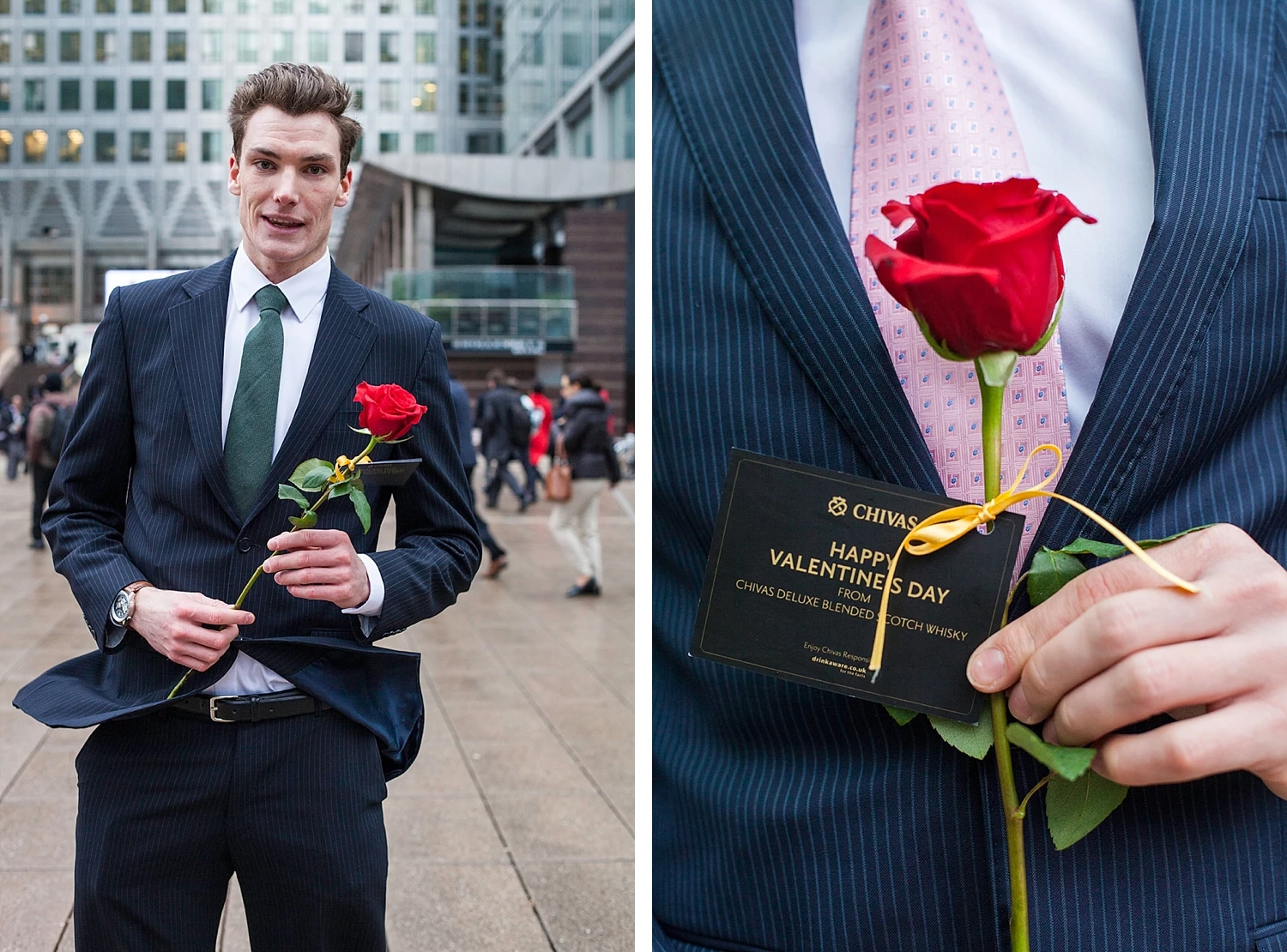  Red roses on Valentines day with Chivas Whisky 