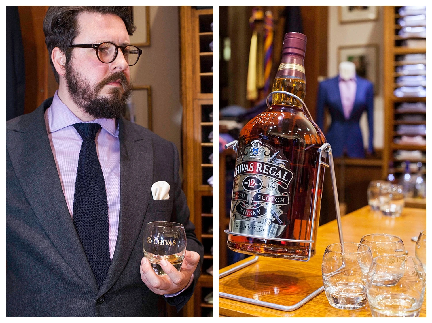 Savile Row with Chivas whisky